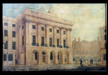 County Fire Office på Regent Street, London, 1819 (pen & blæk og wc på papir)